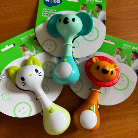 Брязкальце тваринка для малюка "Hola" мелодії, звуки, підсвічування 3134