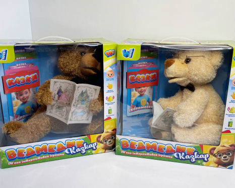 Інтерактивна розвиваюча іграшка Ведмедик казкар (укр) зі звуковими ефектами 31515