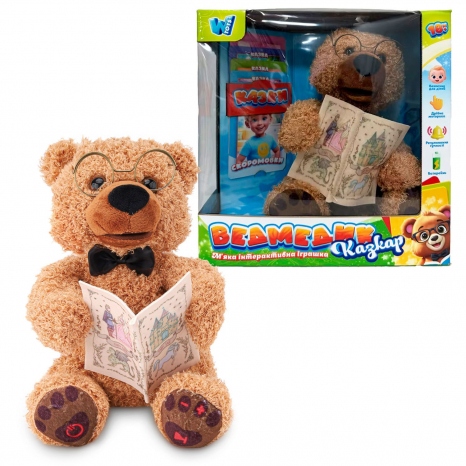 Інтерактивна розвиваюча іграшка Ведмедик казкар (укр) зі звуковими ефектами 31515