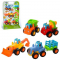 Набор машинок Стройтехника (Грузовичок, бетономешалка, трактор + прицеп, экскаватор) 326 Limo Toy