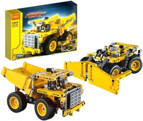Конструктор - аналог Lego Карьерный грузовик / бульдозер 2 в 1 Decool 3363