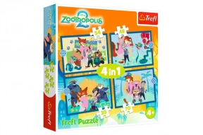 Пазли 4в1  "Зоотрополіс" Trefl 34677