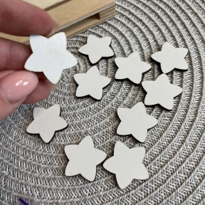 Зірочки ХДФ білі