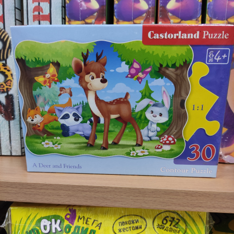 Пазл "Оленятко з друзями" (30 дет.) Castorland. 3570