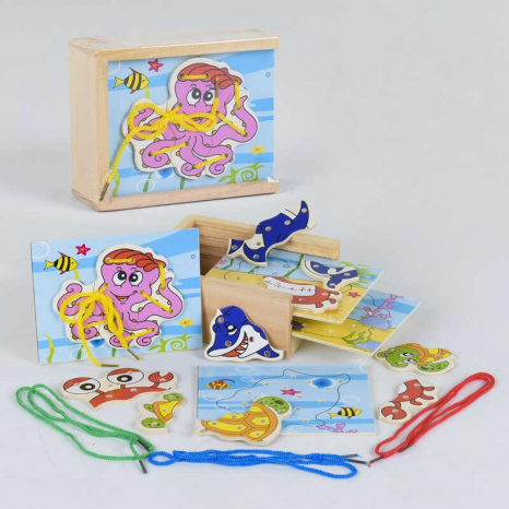 Дерев'яна шнурівка Морські мешканці