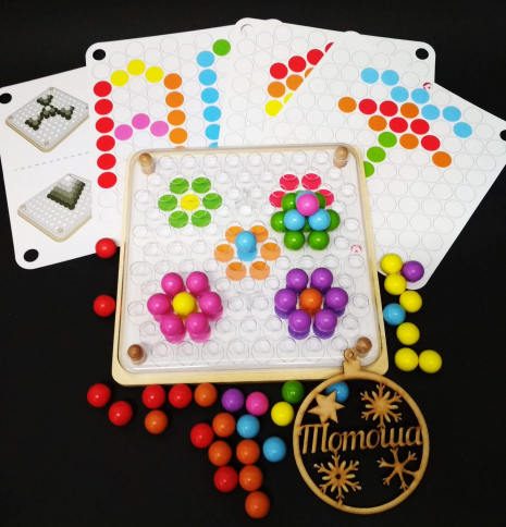 Дерев'яна мозаїка конструктор Чарівні кульки Classic World 3597