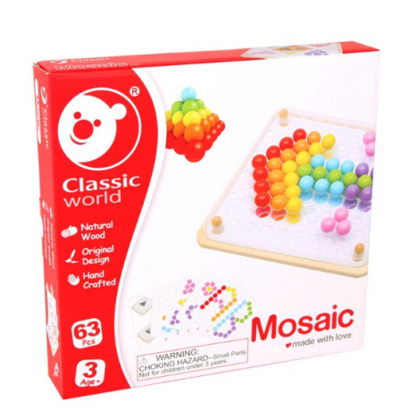 Дерев'яна мозаїка конструктор Чарівні кульки Classic World 3597