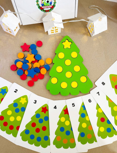 Дерев'яна гра сортер Ялинка зі схемами Познавалка 3600100 Poznavalka