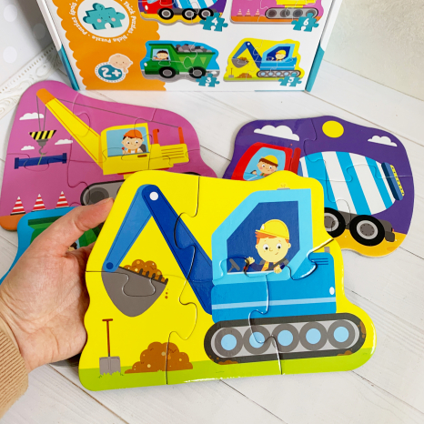 Пазли на 3, 4, 5 , 6 деталей  Baby classic Транспорт на будівництві 36072 Trefl