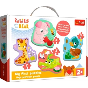 Пазли на 3, 4, 5 , 6 деталей  Baby classic Дитинчата тварин 36135 Trefl
