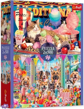 Пазл 2в1 "Пушистые друзья" (500 эл), Trefl