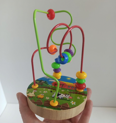 Деревянная игрушка Пальчиковый лабиринт (серпантинка), 37800