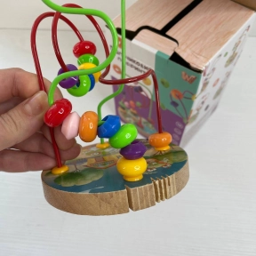 Уценка! Деревянная игрушка Пальчиковый лабиринт (серпантинка), 37800