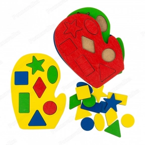 Деревянная игра Волшебные рукавички Познавалка 3800100 Poznavalka