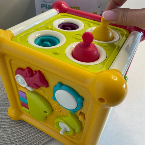 Музичний куб звуки, мелодії, пальчикові ігри, сортер, поп-іт 3860