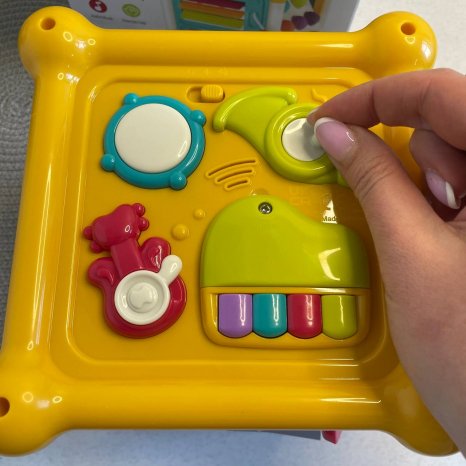 Музичний куб звуки, мелодії, пальчикові ігри, сортер, поп-іт 3860