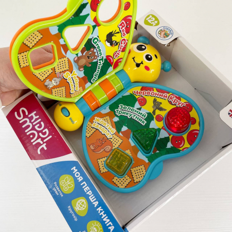 Двомовна іграшка, що розвиває, KIDDI SMART – МОЯ ПЕРША КНИГА (українська та англійська)