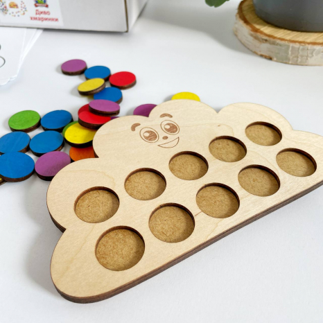 Дерев'яна гра сортер Диво хмаринка Познавалка 4000100  Poznavalka