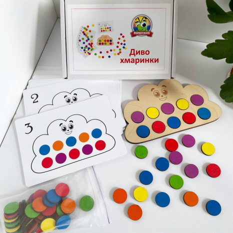 Дерев'яна гра сортер Диво хмаринка Познавалка 4000100  Poznavalka