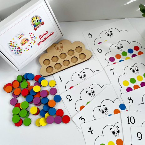 Дерев'яна гра сортер Диво хмаринка Познавалка 4000100  Poznavalka