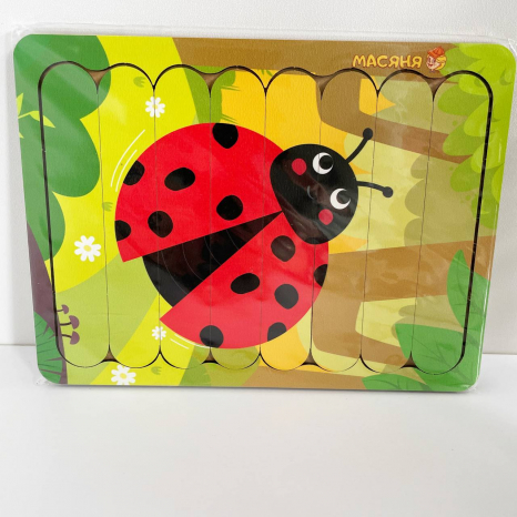 Дерев'яний пазл - вкладка з паличок "Сонечко", 40543