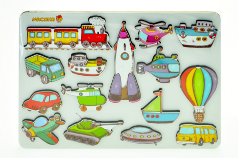 Дерев'яний пазл-вкладка "Подорож" р. 25*17.5*1см.