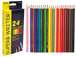 Олівці 24 кольори шестигранні, Superb Writer,4100-24CB,TM"Marco"