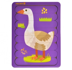 Дерев'яний пазл - вкладка із паличок "Гуска" 4148