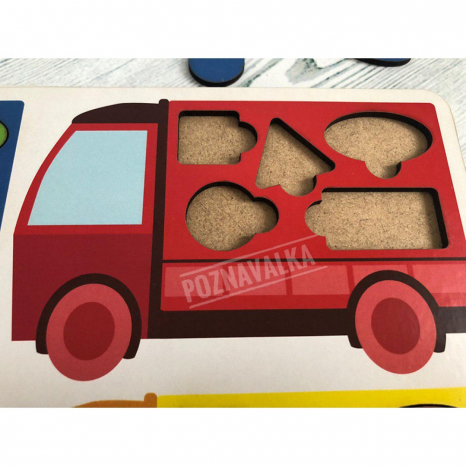 Вантажівки вкладиші 4 в 1 Познавалка 4223100  Poznavalka