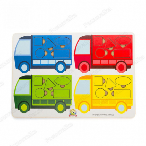 Вантажівки вкладиші 4 в 1 Познавалка 4223100  Poznavalka
