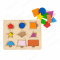 Деревянная игра сортер Двухслойные фигуры Познавалка 4240100 Poznavalka