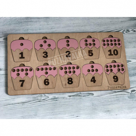 Дерев'яна гра Математичні паски Познавалка 4404800 Poznavalka