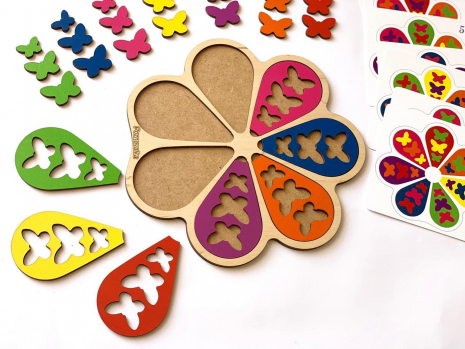 Дерев'яна гра Квітка - семиквітка Познавалка (Poznavalka)