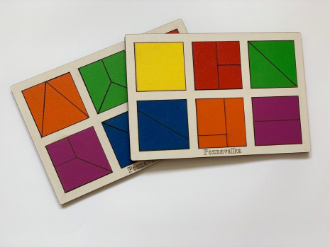 Игра Сложи квадрат первый уровень Познавалка