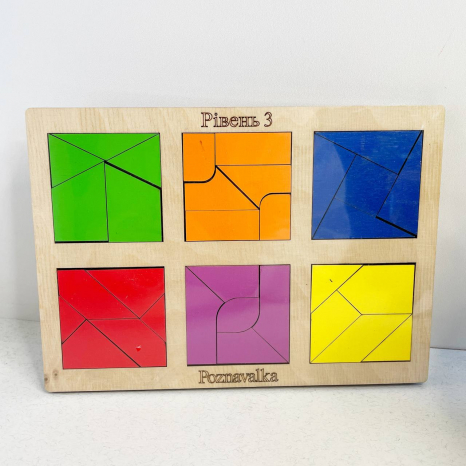 Гра Склади квадрат третій рівень Познавалка