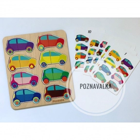 Деревянная игра Машинки - половинки Познавалка 4406600 Poznavalka