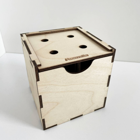 Деревянная игра Развивающий кубик Познавалка 4407100 Poznavalka