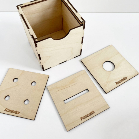 Деревянная игра Развивающий кубик Познавалка 4407100 Poznavalka