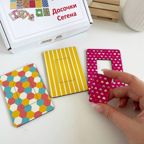 Деревянная игра Досточки Сегена второй уровень Познавалка