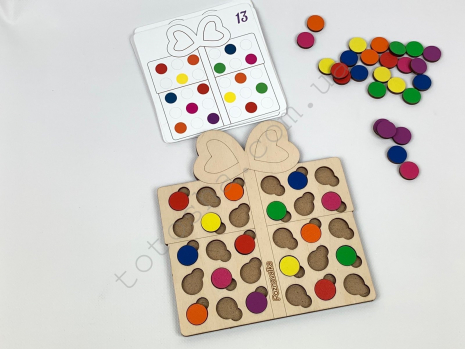 Дерев'яна гра сортер / рамка-вкладиш Подарунок Познавалка 4407900 Poznavalka