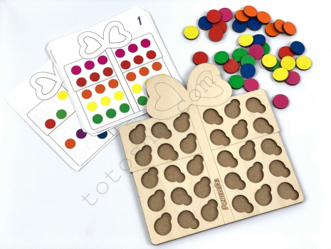 Дерев'яна гра сортер / рамка-вкладиш Подарунок Познавалка 4407900 Poznavalka