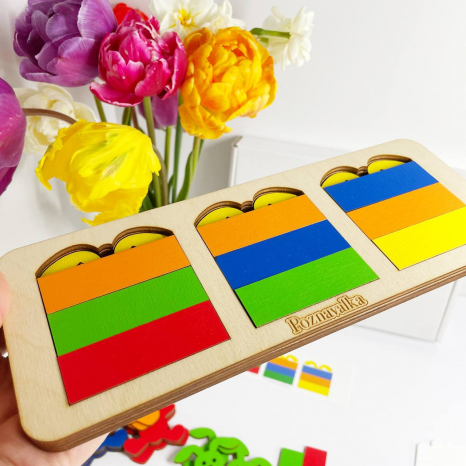 Дерев'яна гра Зайчики сплять Познавалка Poznavalka