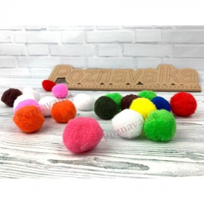 Помпоны 3 см Познавалка 44086700 Poznavalka