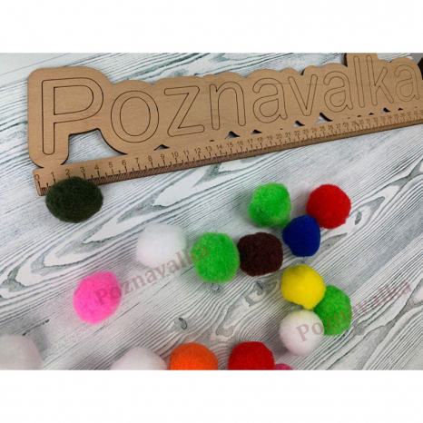 Помпони 3 см Познавалка 44086700 Poznavalka