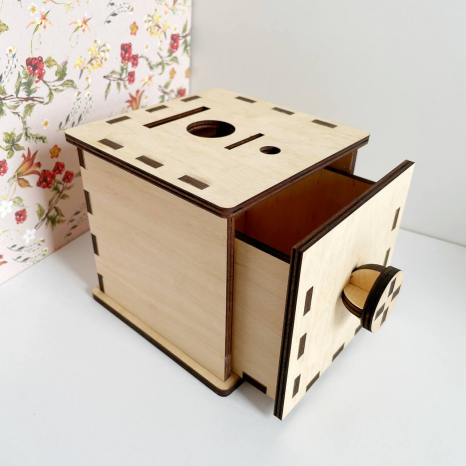 Дерев'яна гра сортер Сортер - шкатулка Познавалка 44087500 Poznavalka