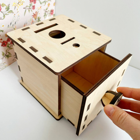 Дерев'яна гра сортер Сортер - шкатулка Познавалка 44087500 Poznavalka