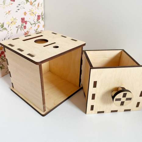 Дерев'яна гра сортер Сортер - шкатулка Познавалка 44087500 Poznavalka