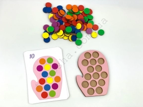 Дерев'яна гра Рожева рукавиця Познавалка 44088600 Poznavalka