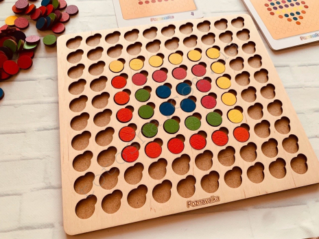 Деревянная игра Математическая мозаика Познавалка 44090900 Poznavalka