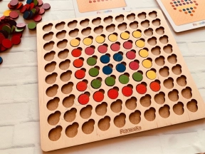 Деревянная игра Математическая мозаика Познавалка 44090900 Poznavalka